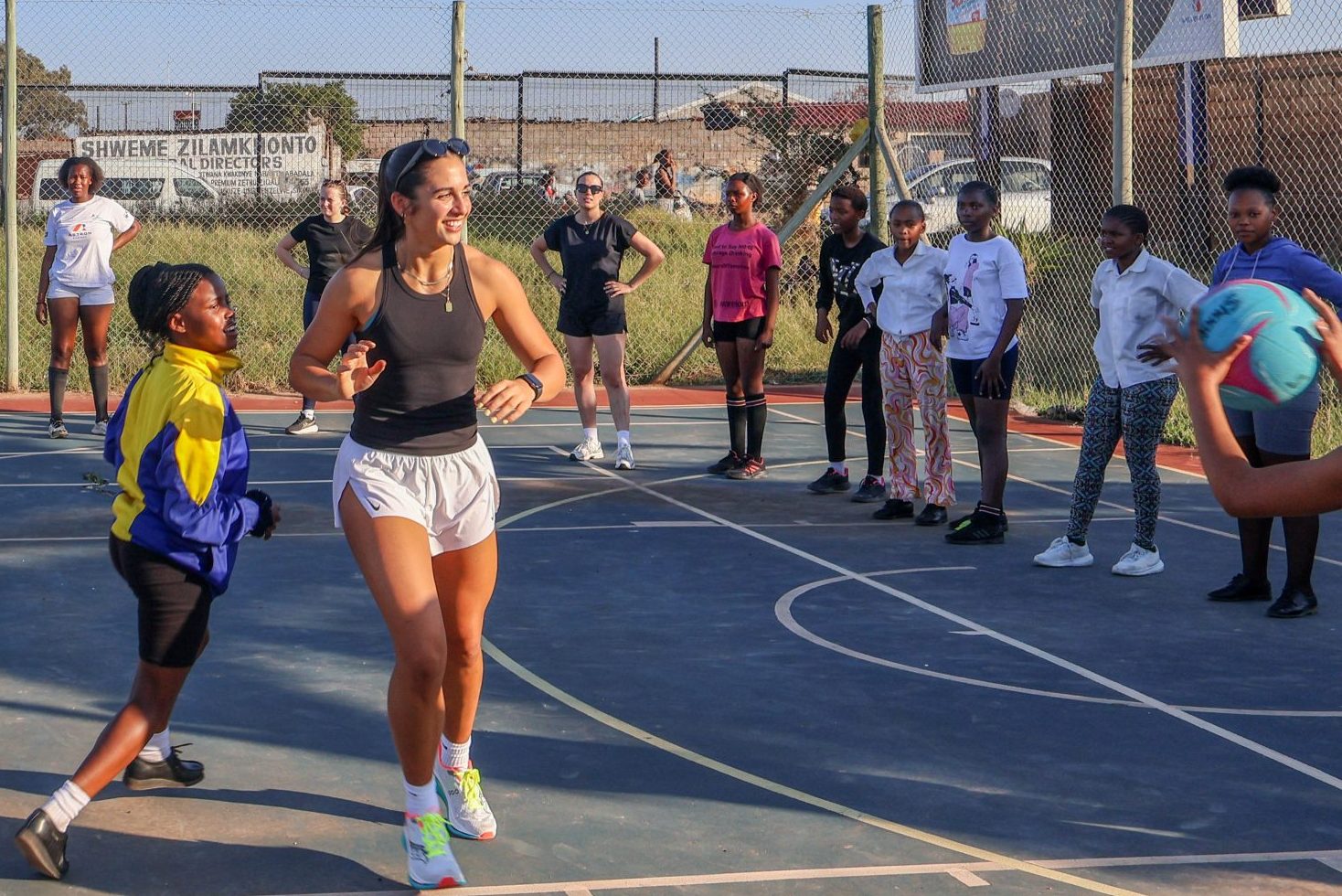 exercise with ellie - ellie ervine netball volunteering